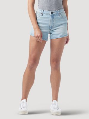 Women's Wrangler Retro High Rise Frayed Hem Cut-Off Short, 49% OFF