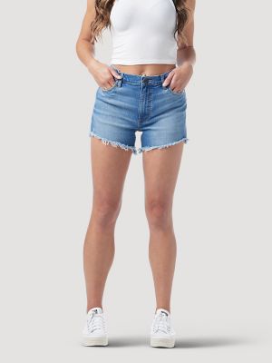 Frayed Hem Denim Mini Shorts - Women - Ready-to-Wear