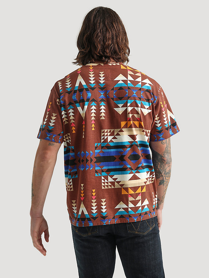 Wrangler x Pendleton Men's Print T-Shirt in Brown alternative view