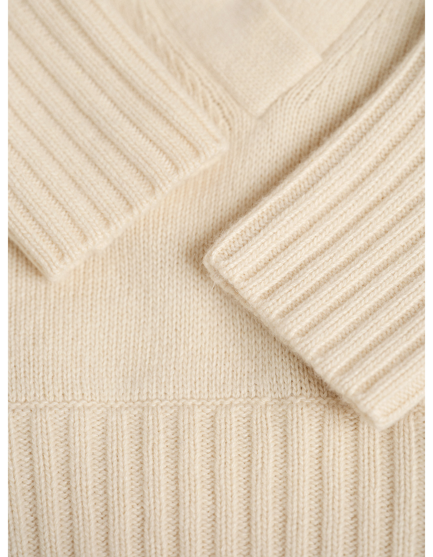 GANT x Wrangler Women's Cashmere Blend Sweater in Vintage Cream alternative view 6