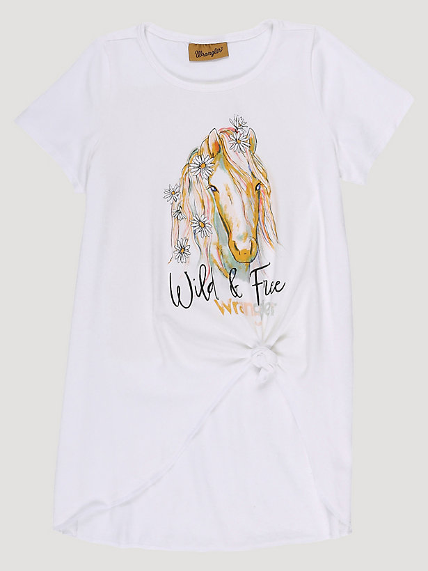 Girl's Wild and Free Horse Graphic Shirt
