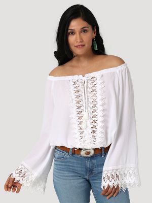 White Top Extender With Lace Boho Pointed Scalloped Lacey Trim Shirt E –  Made4Walkin