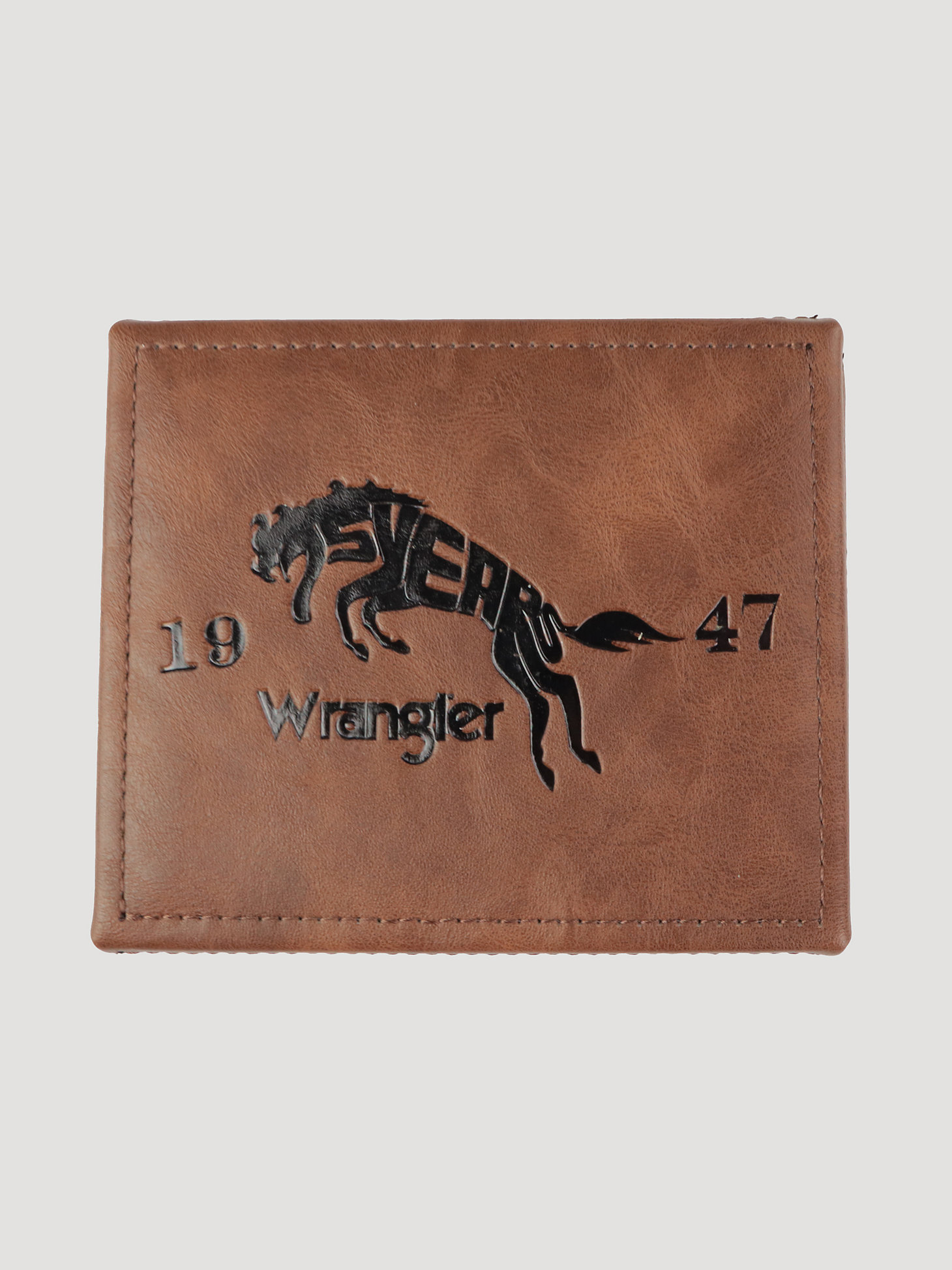 Wrangler Tooled Leather Bifold Wallet in Brown alternative view 2