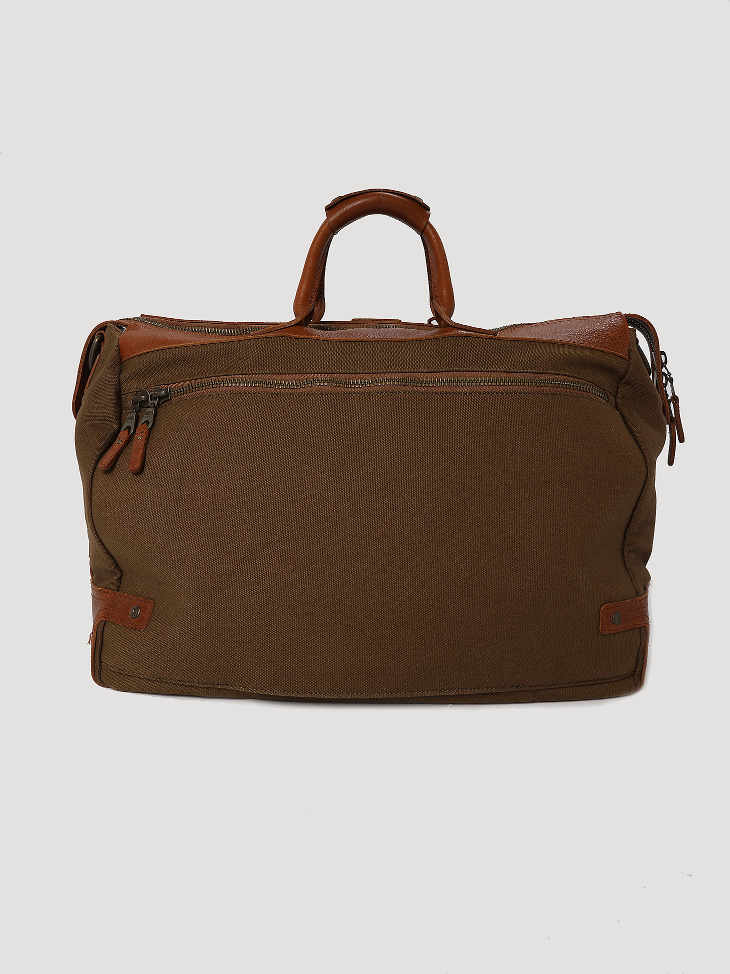 Wrangler X Will Leather Goods 75th Anniversary Cargo Pocket Traveler Bag in Brown alternative view 6