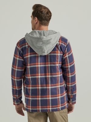 Hooded lined best sale flannel jacket