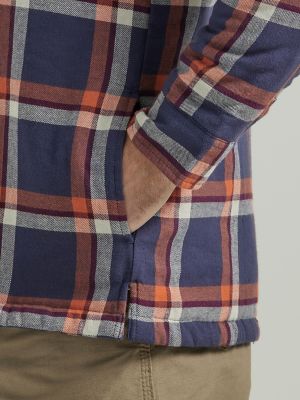 Wrangler flannel best sale jacket with hood