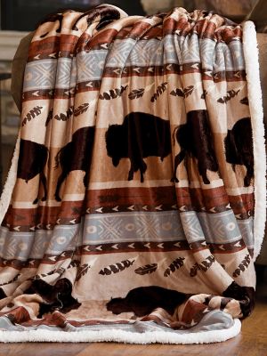 Western throw blanket hot sale