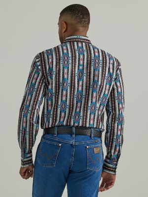 Dyrke motion brugervejledning Uskyld Men's Checotah® Long Sleeve Western Snap Printed Shirt | MINI & ME |  Wrangler®