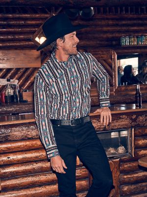 Men's Checotah® Long Sleeve Western Snap Printed Shirt | FAMILY