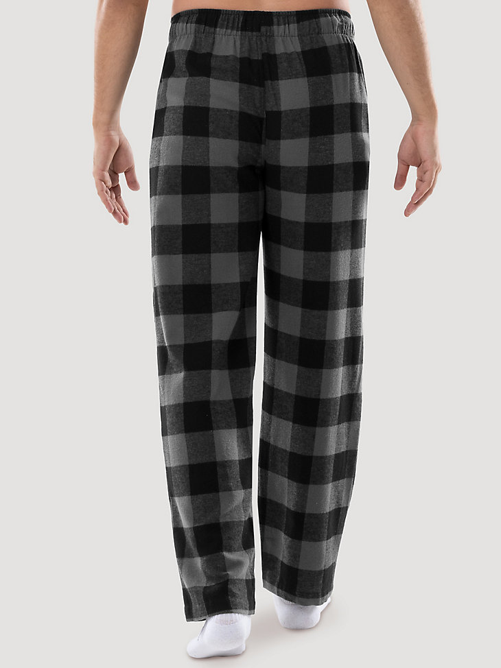 Men's Flannel Buffalo Plaid Pajama Pant in Charcoal alternative view 2