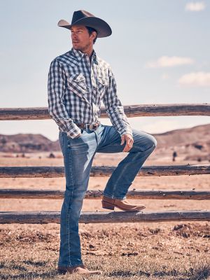 Vintage 90s Wrangler Cowboy Western Snap Shirt