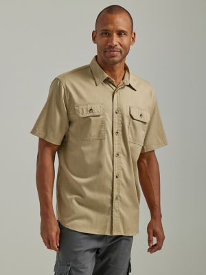 Wrangler® Men's Epic Soft™ Flex Twill Shirt in Twill