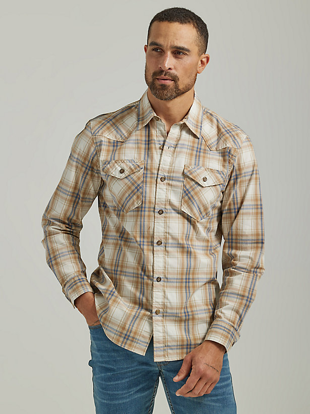 Men's Cowboy Wash Plaid Shirt