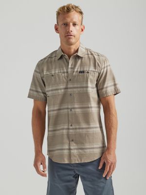Wrangler Mens 2XT Short Sleeve Fishing Shirt Green Nylon Big & Tall  Sporting 