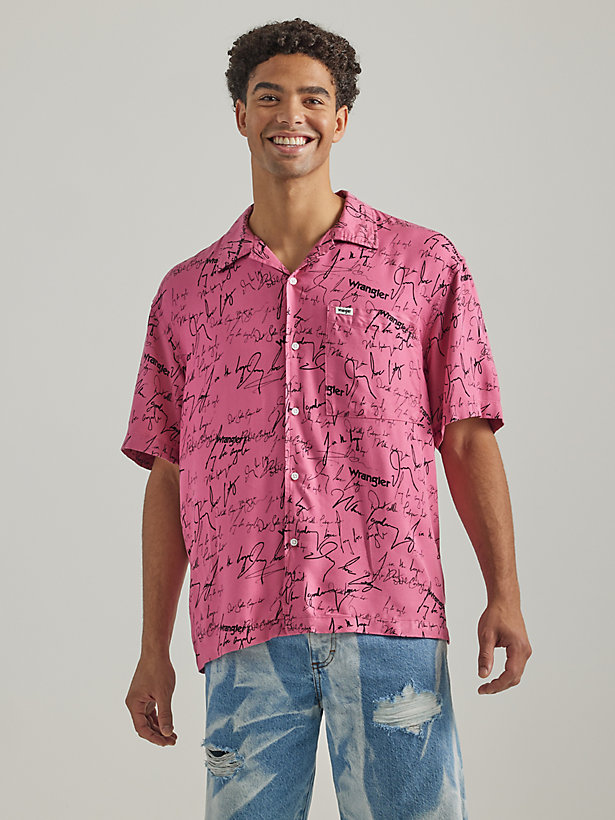 Men's Signature Print Overshirt