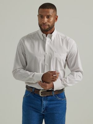 Wrangler® George Strait™ Long Sleeve Button Down One Pocket Shirt | Men ...