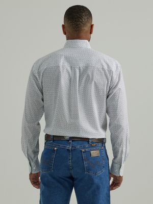 Wrangler® George Strait™ Long Sleeve Button Down Two Pocket Shirt | Men ...