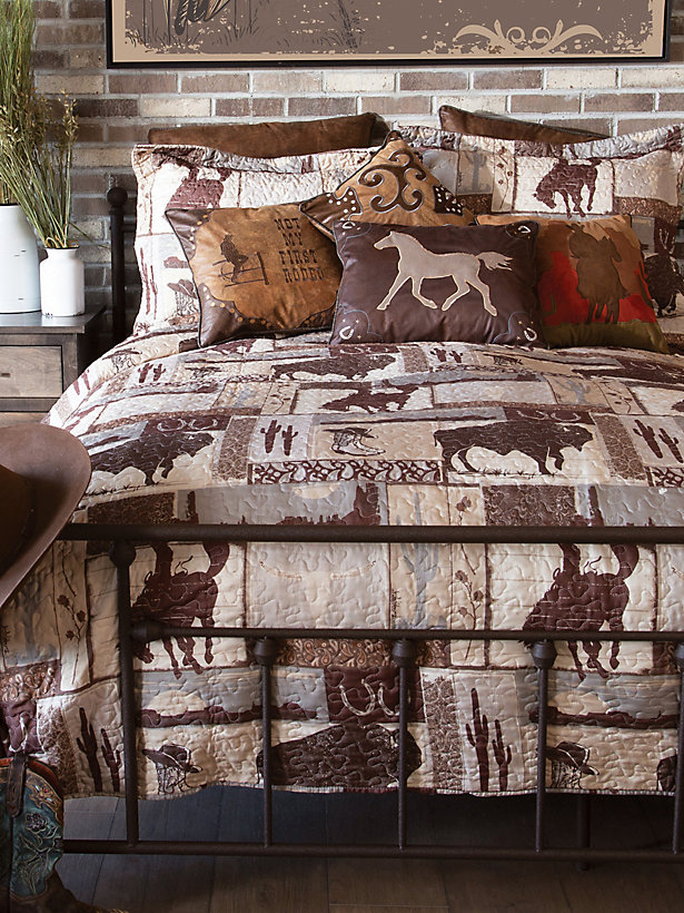 Wrangler Vintage Cowboy Quilted 2-Piece Twin Bedding Set