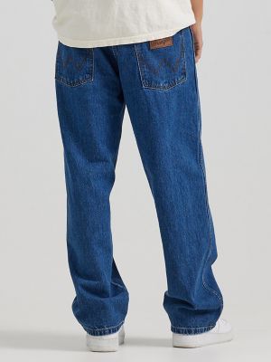 Mens loose best sale straight jeans