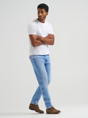 Mens Relaxed Taper Jean:Sundown Bleach:32:34 alternative view 4