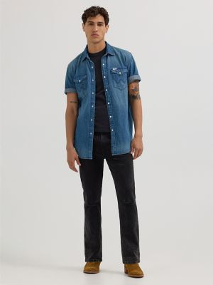 Men's Destructed Bootcut Jean in Hard Days Nights