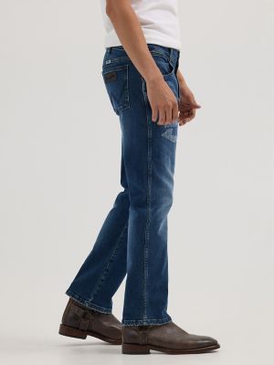 Men's Destructed Bootcut Jean in Rio
