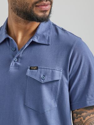 Wrangler Men's Short Sleeve Knit Polo Shirt
