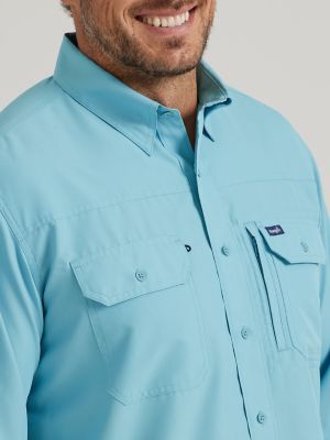 Elevated Performance Menswear, Button-Up Long-Sleeve Shirt