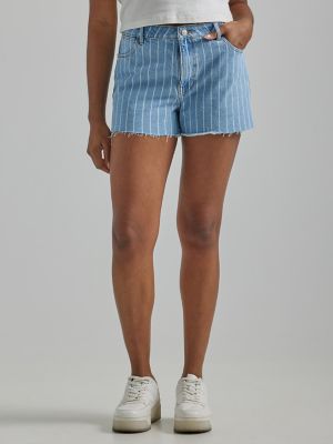 Women's Stripe High Rise Vintage Short