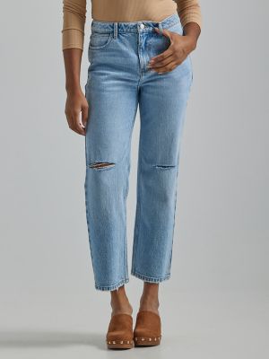 Women's Rodeo Straight Destructed Crop