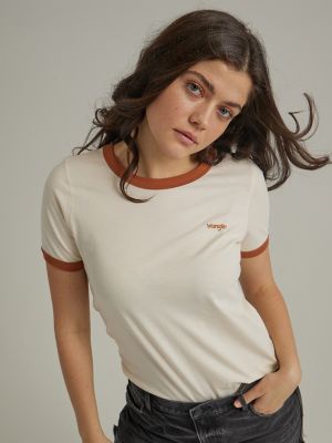 Women's Classic Ringer Tee in Tofu