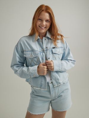  Oversized Shacket Blue Jackets Women Women's Jackets