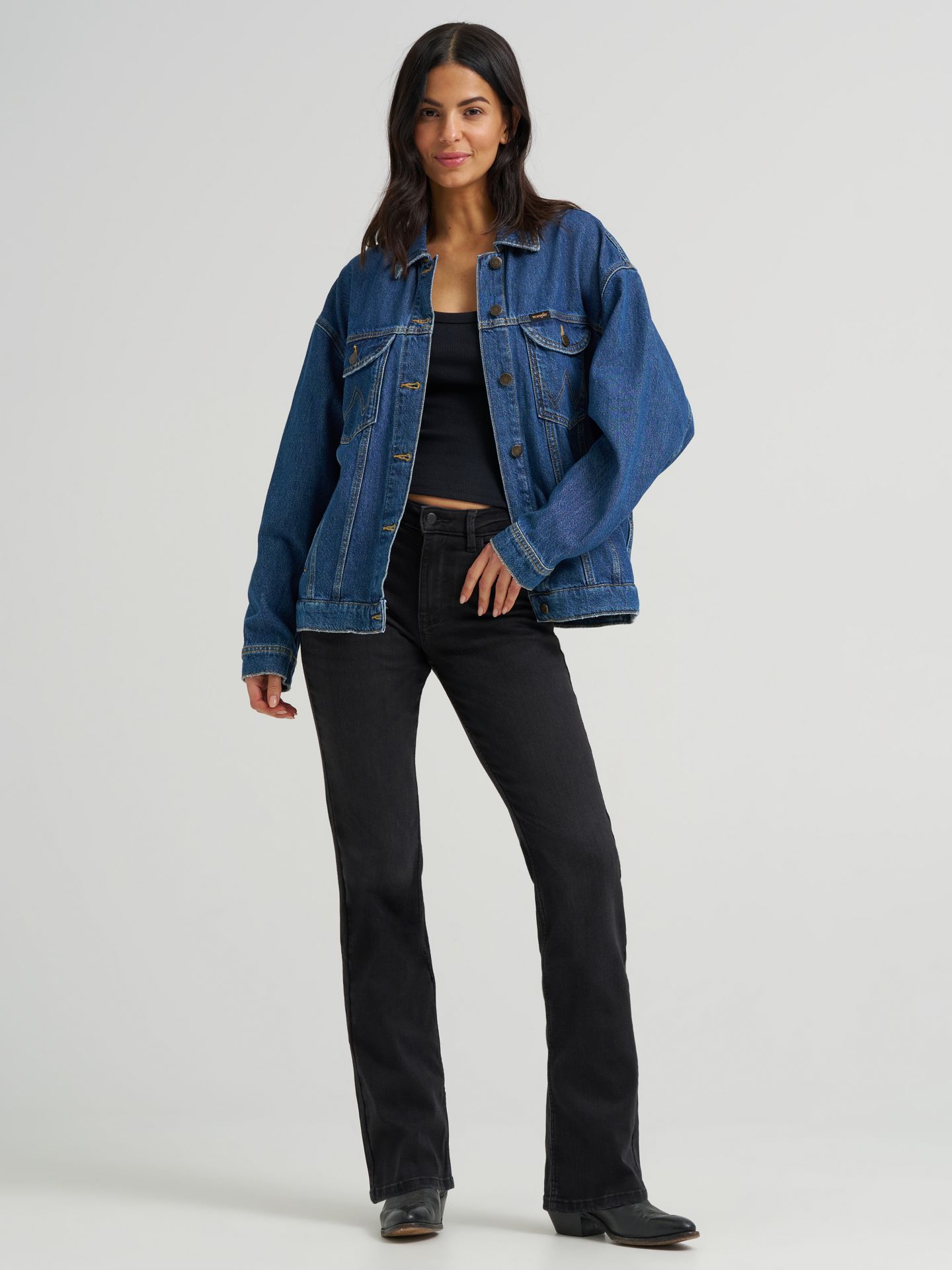 Женская куртка Wrangler Girlfriend Denim Jacket, цвет: Daffodil — фото 7