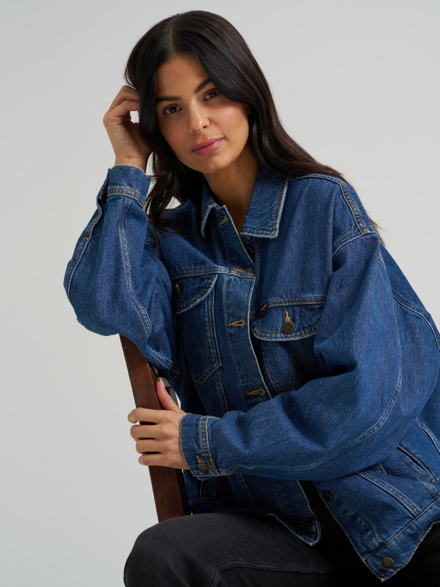 Женская куртка Wrangler Girlfriend Denim Jacket, цвет: Daffodil — фото 8