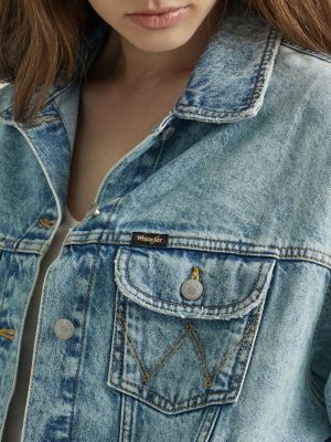 Ladies wrangler denim on sale jacket