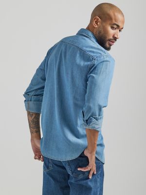 Short-Sleeved Denim Shirt - Men - Ready to Wear