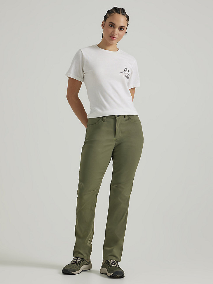 ATG by Wrangler™ Women's Slim Utility Pant in Dusty Olive main view