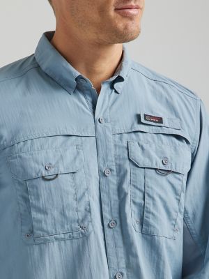 ATG By Wrangler™ Men's Angler Long Sleeve Shirt in Tradewinds