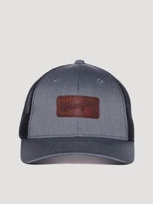 Men's Leather Patch Hat Men's ACCESSORIES Wrangler®