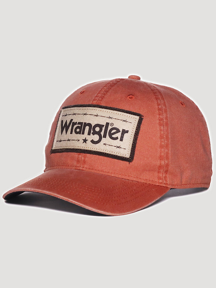 Mens Worn Wrangler Hat:Rust:ONE SIZE main view