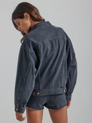 Oversized Boyfriend Denim Trucker Jacket