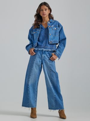 Women's Cowboy Crop Denim Jacket, Women's JACKETS & OUTERWEAR