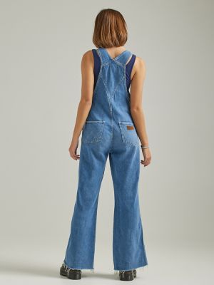 Women's Flare Denim Overalls