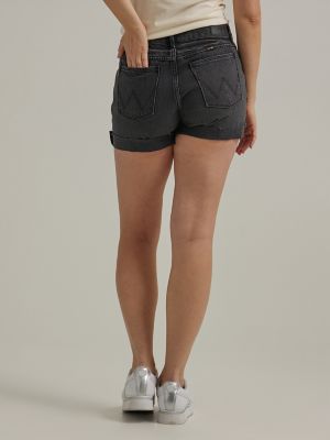 Women's destructed hot sale denim shorts