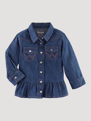 3T Carter's hooded denim jacket jean patches