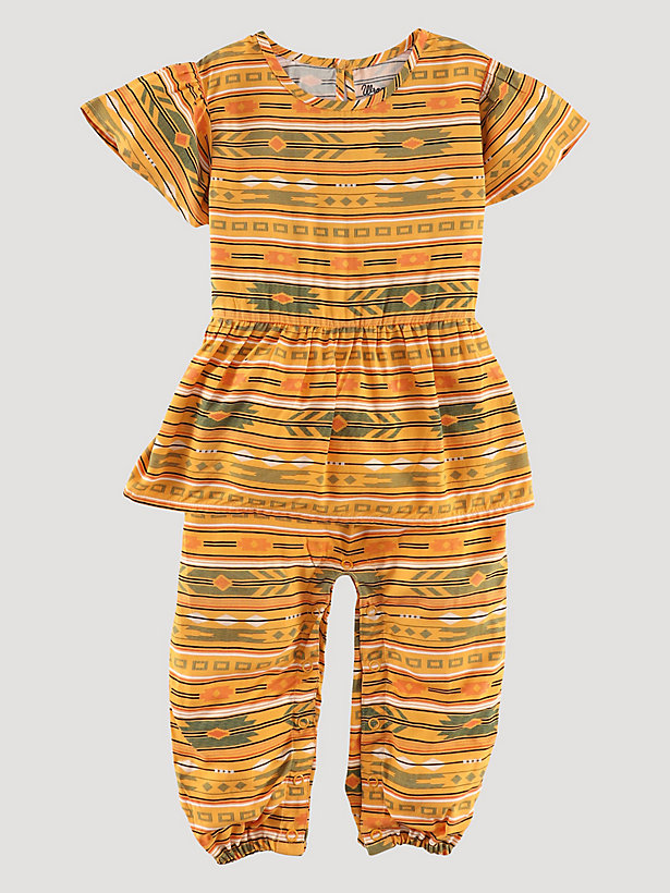 Baby Girl's Southwestern Printed Romper Bodysuit
