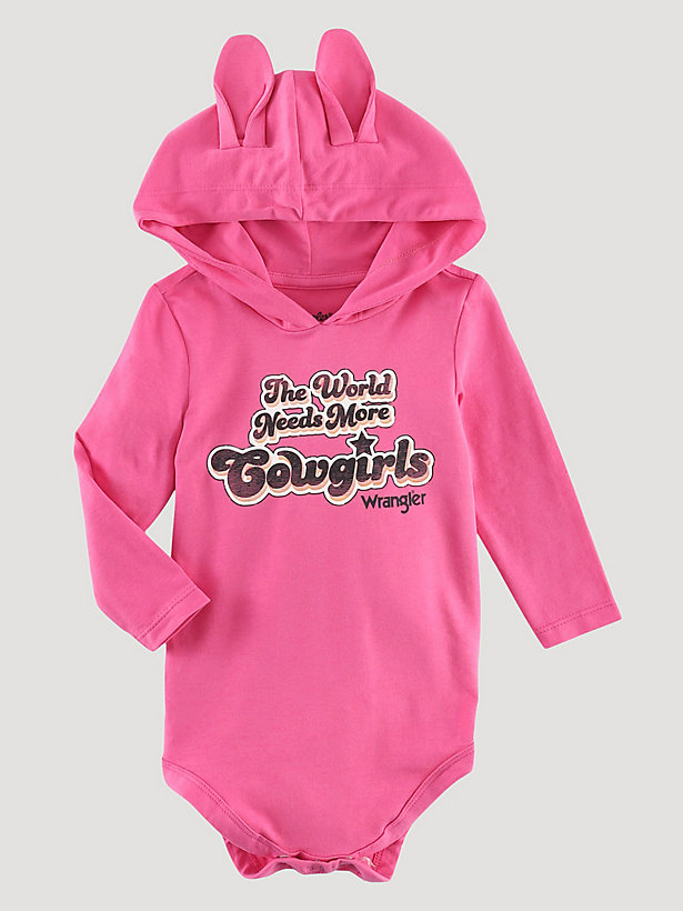 Baby Girl's Cowgirls Hooded Bodysuit