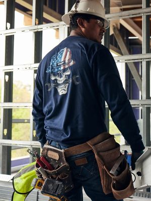 Wrangler® FR Flame Resistant Long Sleeve Denim Work Shirt