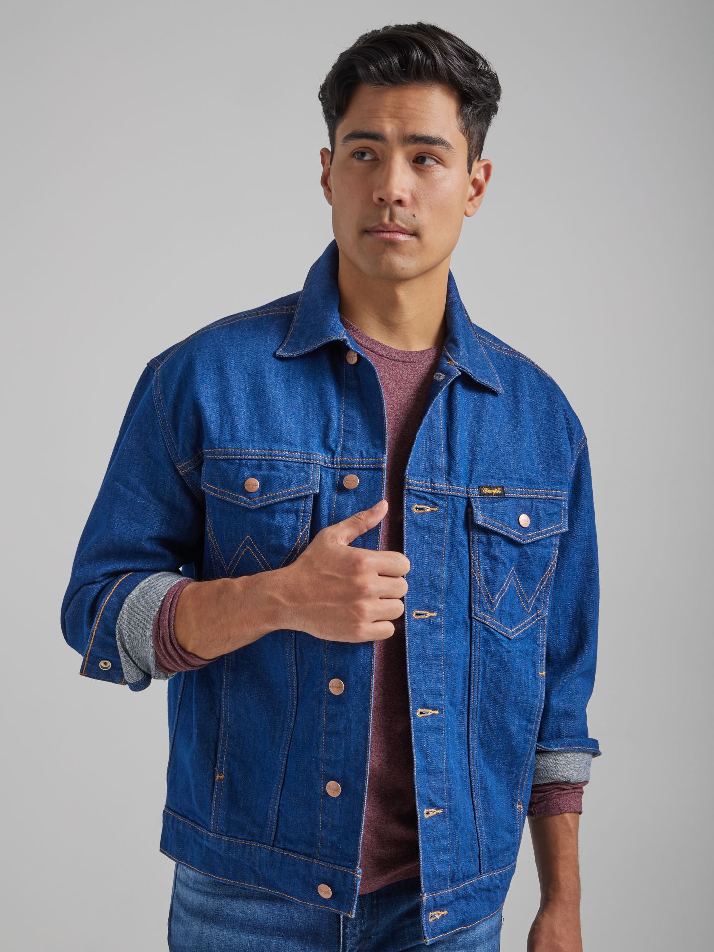 Мужская куртка Wrangler Heritage Anti-Fit, цвет: Синий — фото 2