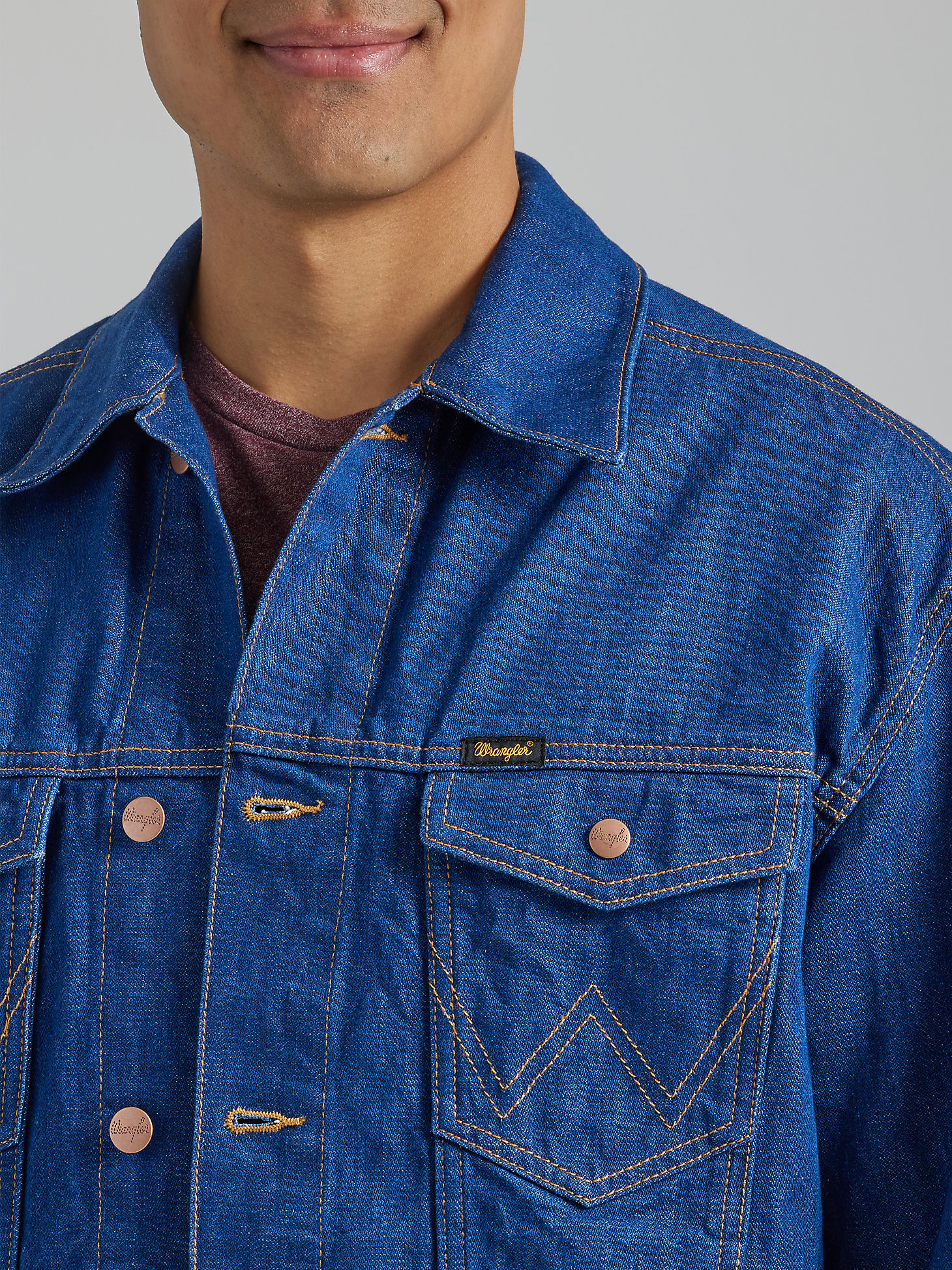 Men's Heritage Anti-Fit Jacket in Wrangler Blue alternative view 3